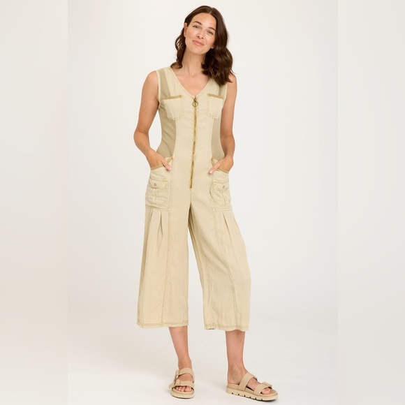 XCVI Jumpsuit MACGOWAN CROP Sand